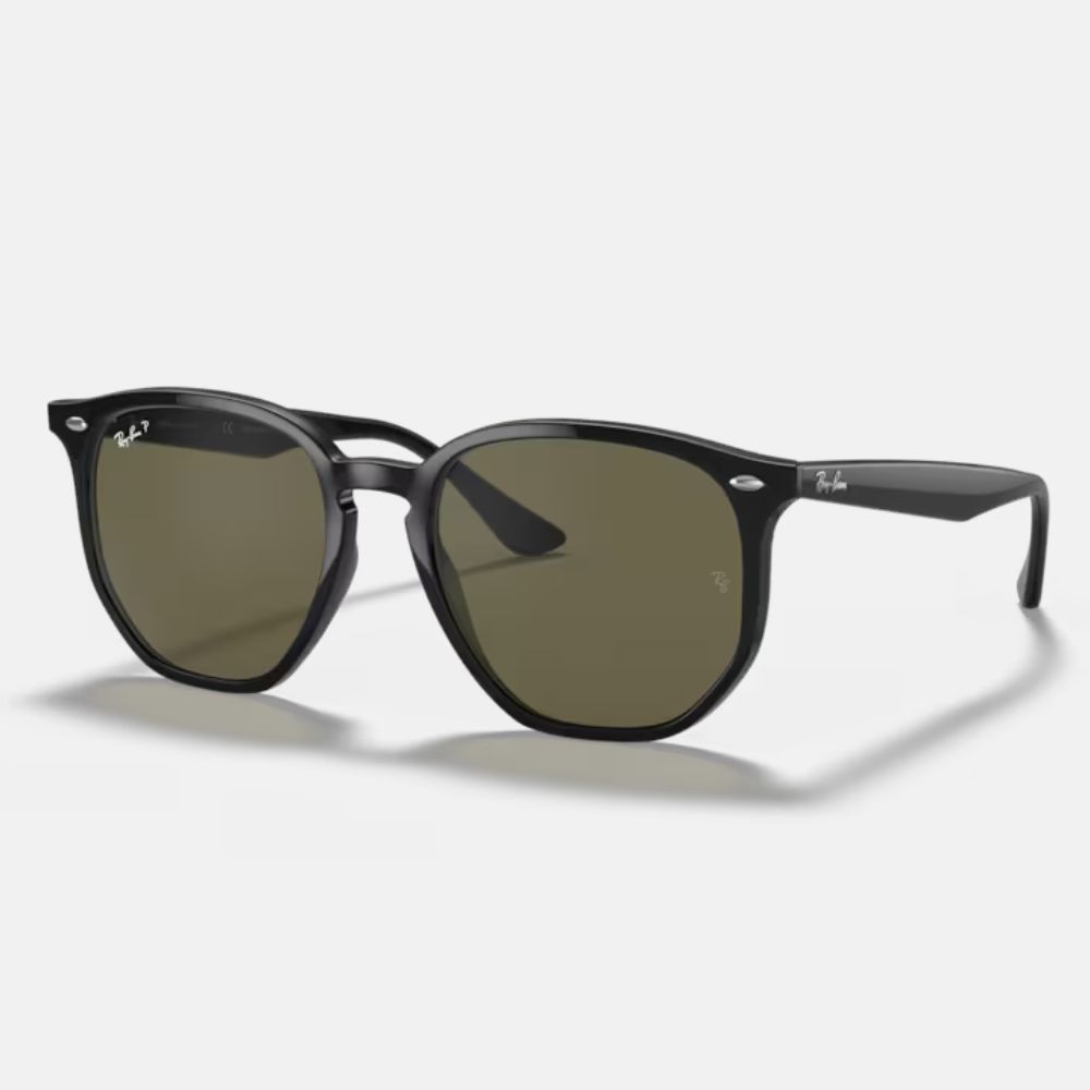 RAY BAN 雷朋 瘦子配戴款 六角形膠框偏光太陽眼鏡(RB4306F-601/9A 54mm 偏光鏡片)