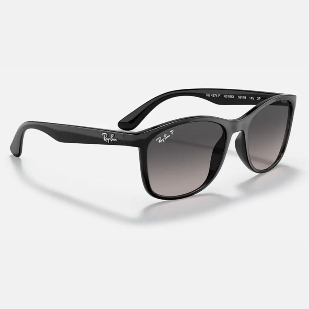 RAY BAN 雷朋 方形膠框偏光太陽眼鏡(RB4374F-601/M3 58mm 偏光鏡片)