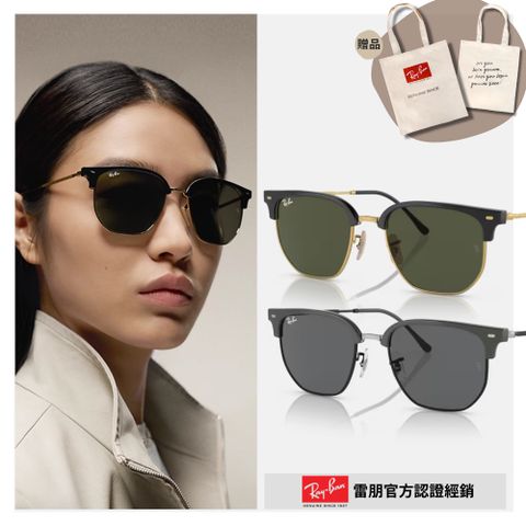 RAY BAN 雷朋 金屬太陽眼鏡(RB4416F-6653B1、601/31 55mm)