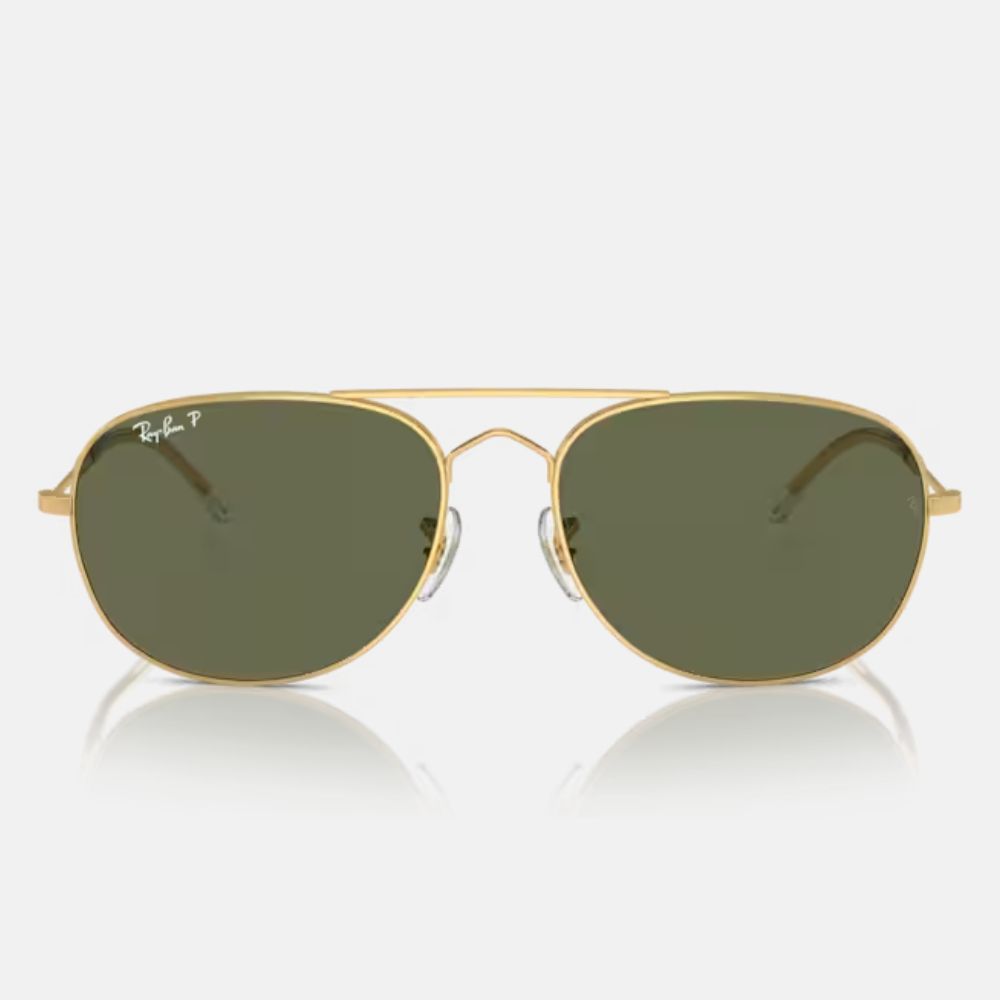 RAY BAN 雷朋 飛行員圓形金屬偏光太陽眼鏡(RB3735-001/58 60mm 偏光鏡片)