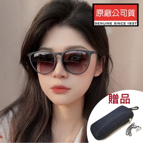 RAY BAN 雷朋 亞洲版 輕量太陽眼鏡 舒適加高鼻翼 RB4171F 622/8G 57mm大版 霧黑框漸層灰鏡片 公司貨