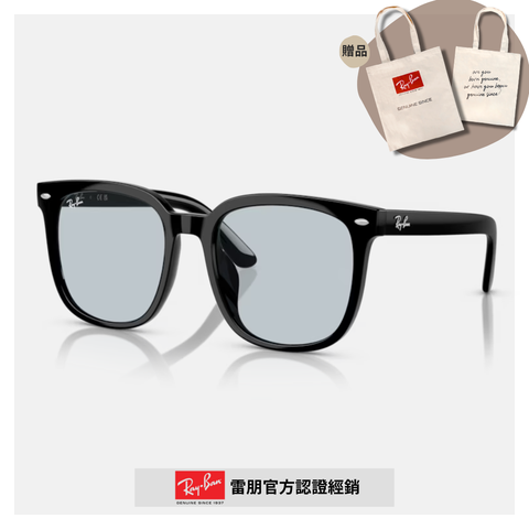 RAY BAN 雷朋 方形膠框太陽眼鏡(RB4439D-901/72 54mm)