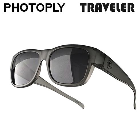PHOTOPLY少色偏TRAVELER抗紅外線HPX-S套式太陽眼鏡TR2-99I9（抗100%紫外線UV400;抗眩光)眼鏡套鏡墨鏡