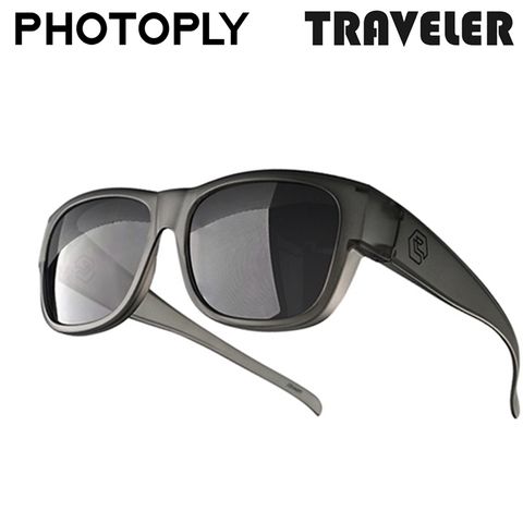 Photoply 少色偏TRAVELER抗紅外線HPX-S套式太陽眼鏡TR2-99I9抗100%紫外線UV400;抗眩光)眼鏡套鏡墨鏡