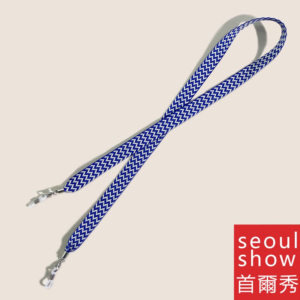 Seoul Show 首爾秀  寬帶波紋兩用口罩掛繩鏈墨鏡平光眼鏡鍊老花近視防丟鍊