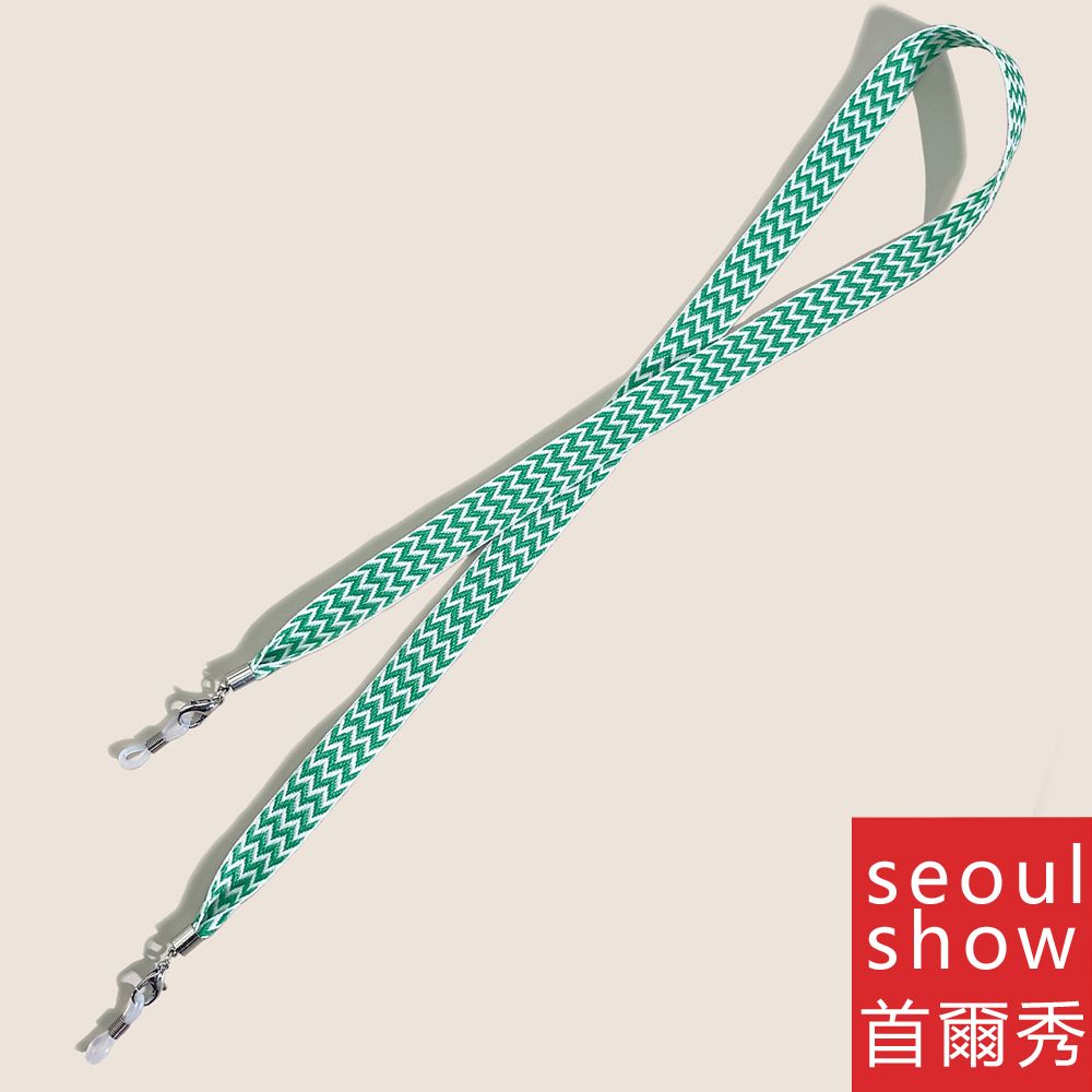 Seoul Show 首爾秀  寬帶波紋兩用口罩掛繩鏈墨鏡平光眼鏡鍊老花近視防丟鍊