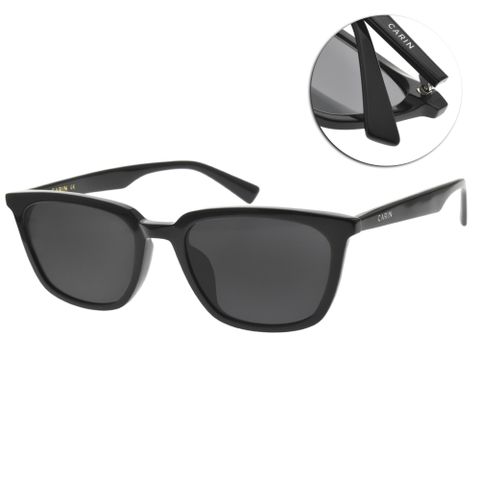 CARIN 太陽眼鏡 歐美風方框(黑 黑色鏡片)#KRISTEN S C1