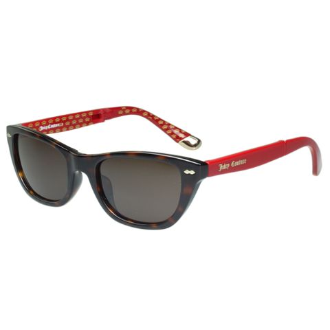 Juicy Couture 時尚太陽眼鏡(琥珀+紅腳)JUC532S