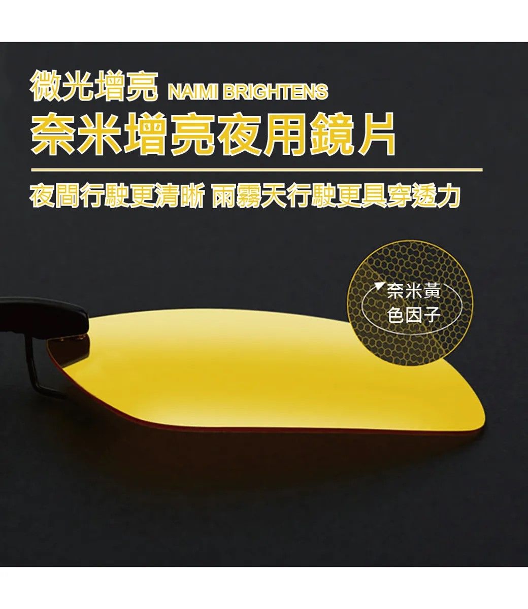 微光  BRIGHTENS奈米增亮夜用鏡片夜間行駛更清晰 天行駛更具穿透力奈米黃色因子