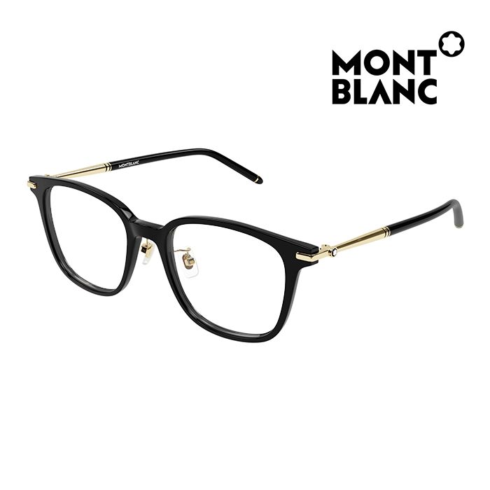 MONTBLANC 萬寶龍  光學眼鏡 MB0247OK 004 54mm 橢圓方框眼鏡 膠框眼鏡 黑框/金