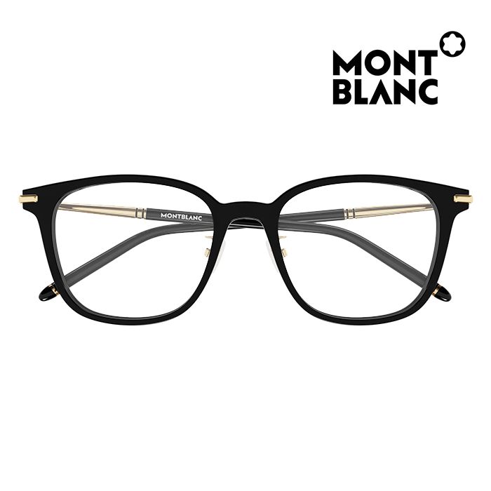 MONTBLANC 萬寶龍  光學眼鏡 MB0247OK 004 54mm 橢圓方框眼鏡 膠框眼鏡 黑框/金