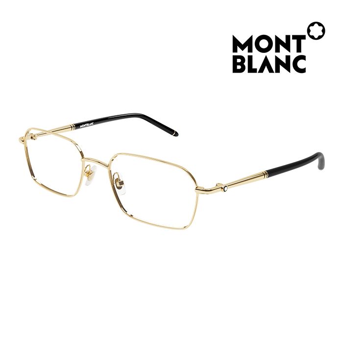 MONTBLANC 萬寶龍  光學眼鏡 MB0245O 004 56mm 長方形鏡框 金屬框眼鏡 金框/黑色