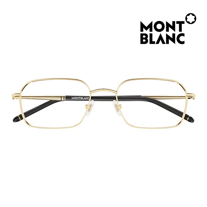 MONTBLANC 萬寶龍  光學眼鏡 MB0245O 004 56mm 長方形鏡框 金屬框眼鏡 金框/黑色