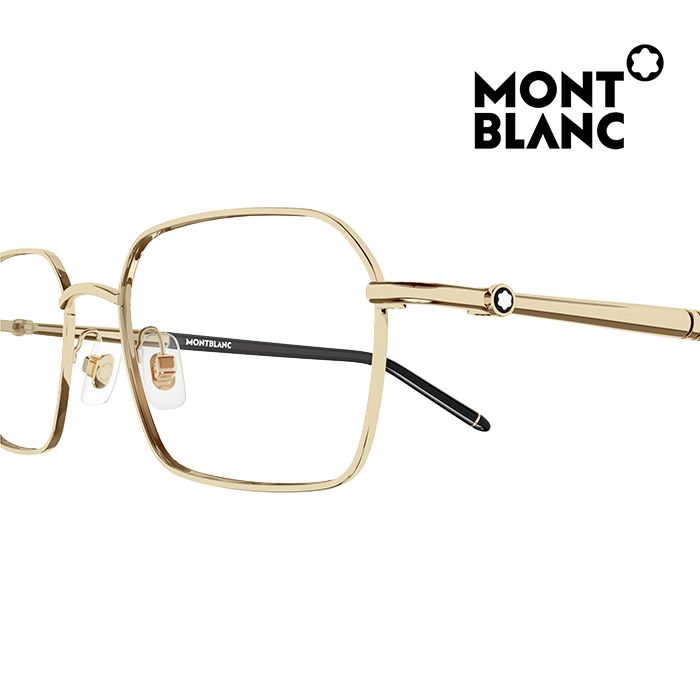 MONTBLANC 萬寶龍  光學眼鏡 MB0245O 004 56mm 長方形鏡框 金屬框眼鏡 金框/黑色