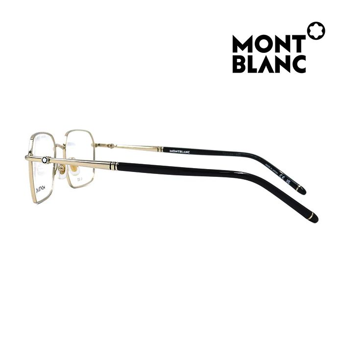 MONTBLANC 萬寶龍  光學眼鏡 MB0245O 004 56mm 長方形鏡框 金屬框眼鏡 金框/黑色