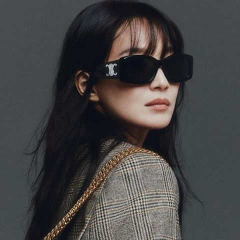 【CELINE】凱旋門方形膠框太陽眼鏡(CL40282U-01A)