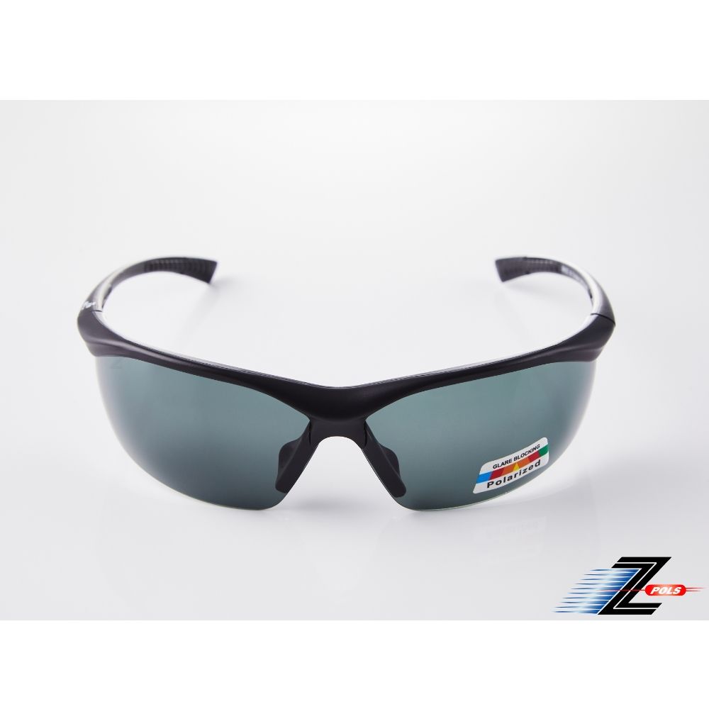 Z-POLS 視鼎 帥氣消光黑框搭載Polarized 寶麗來頂級偏光抗UV400運動太陽眼鏡(頂級偏光太陽眼鏡)