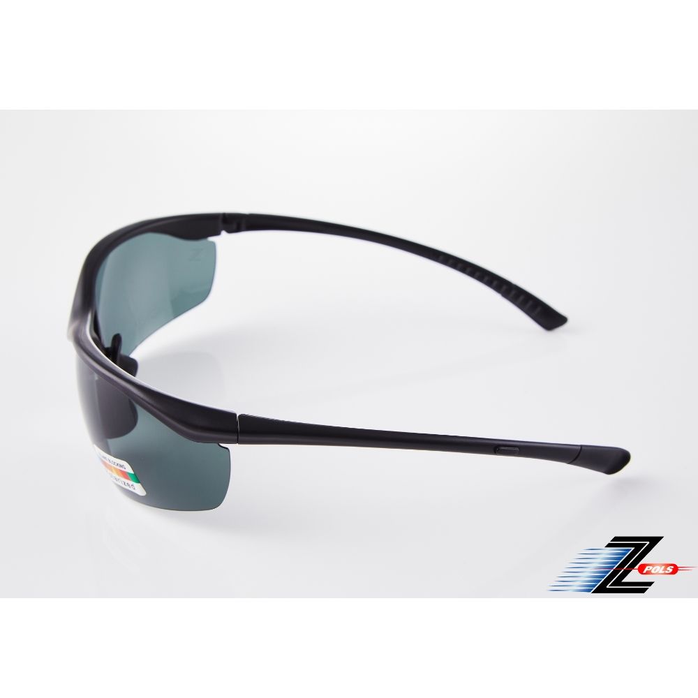 Z-POLS 視鼎 帥氣消光黑框搭載Polarized 寶麗來頂級偏光抗UV400運動太陽眼鏡(頂級偏光太陽眼鏡)