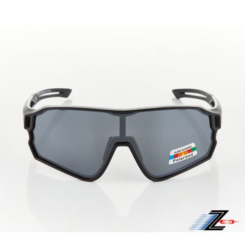 Z-POLS 視鼎 新一代PRO款搭載頂級Polarized 強抗UV400電鍍水銀黑偏光運動太陽眼鏡(帥氣消光黑全框設計)