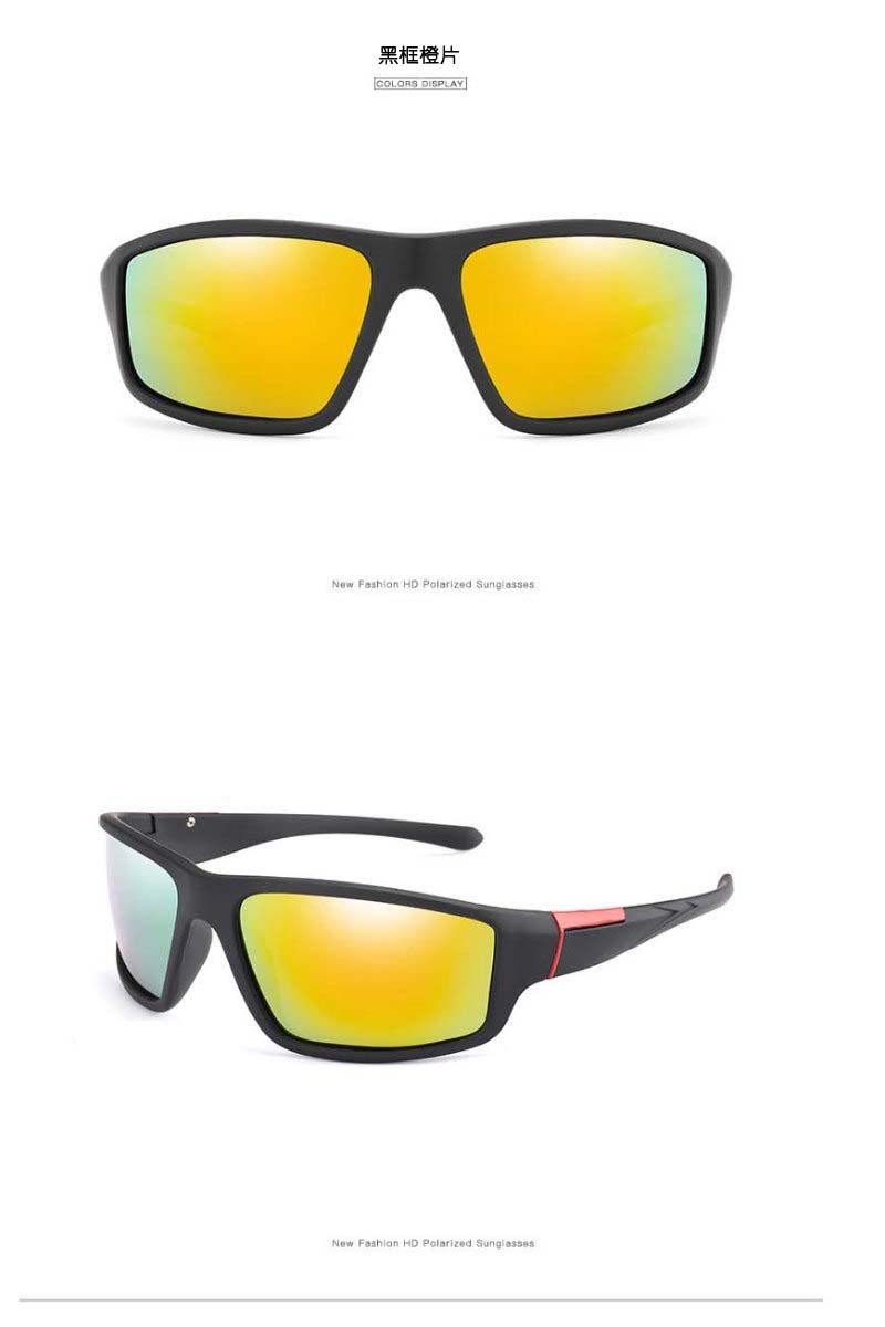 黑框橙片COLORS DISPLAYNew  HD  New Fashion HD Polarized Sunglasses