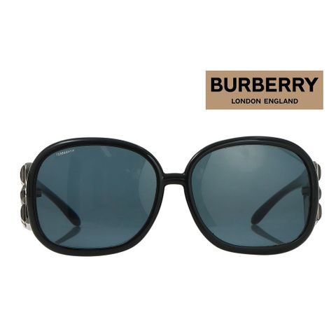 BURBERRY 太陽眼鏡 搶眼九宮格鉚釘設計 時尚黑 B4019-B