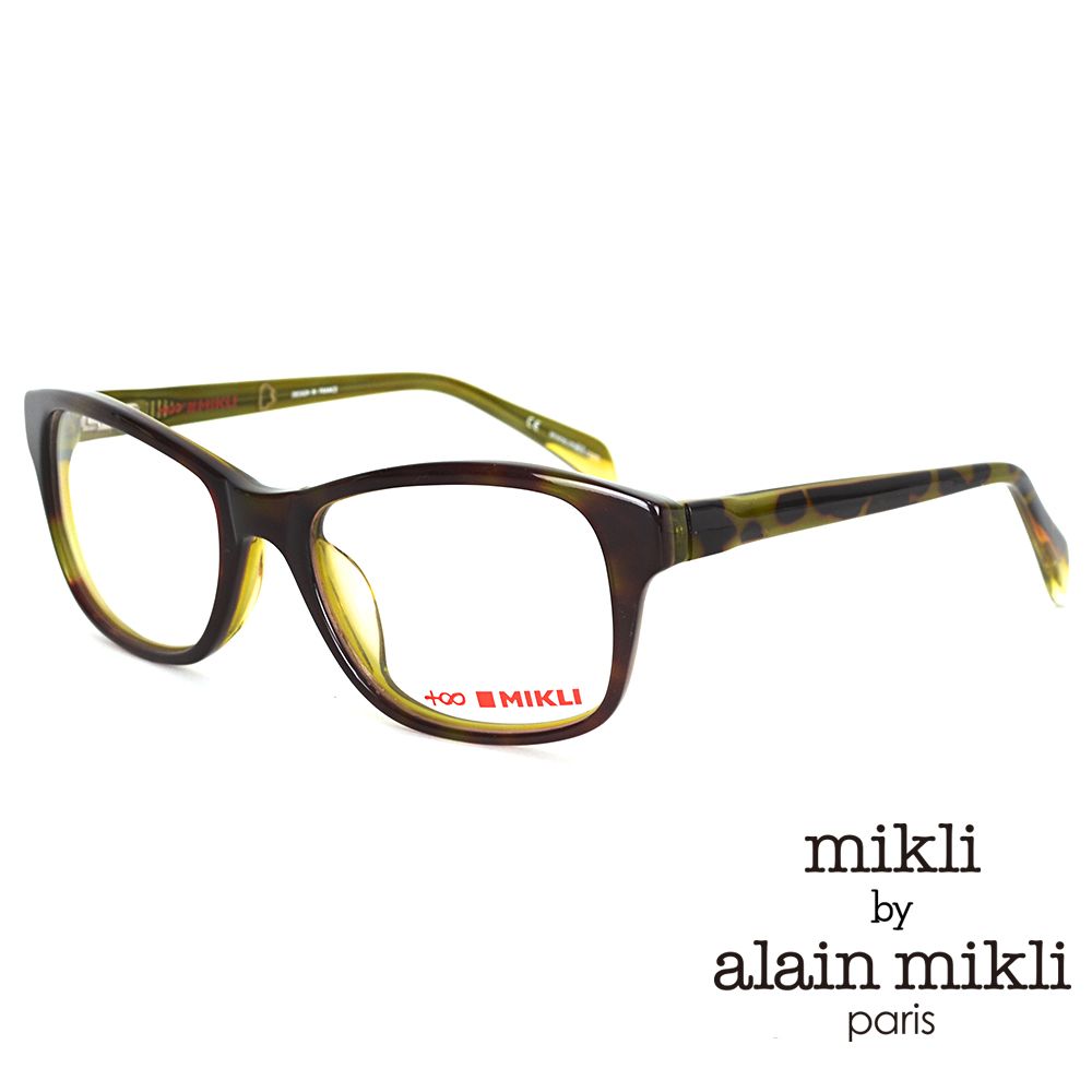 alain Mikli mikli by  法式日常簡約方框(琥珀 ML1289-C01R)