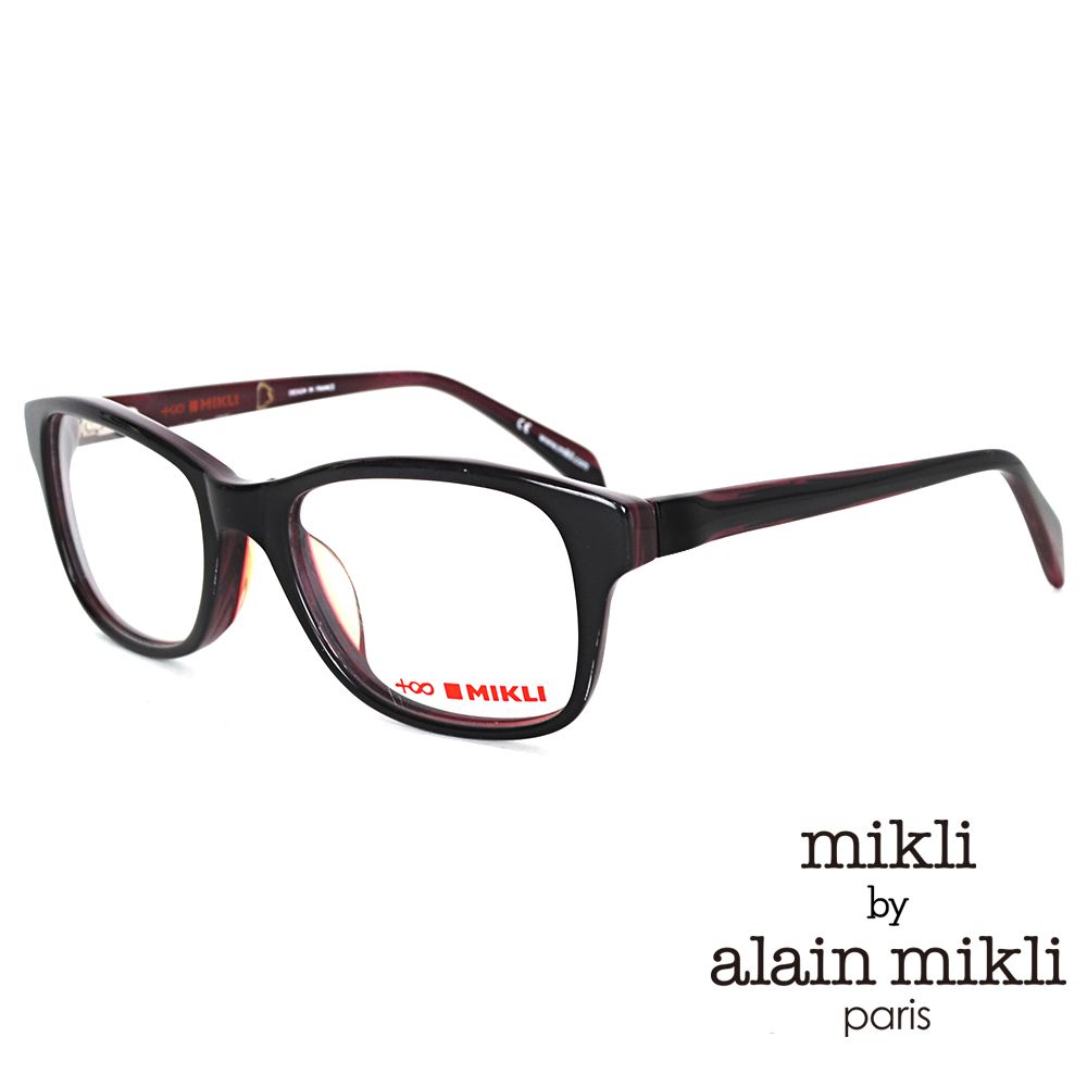alain Mikli mikli by  法式日常簡約方框(黑 ML1289-C01P)