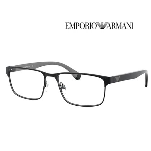 EMPORIO ARMANI 亞曼尼 時尚複合光學眼鏡 EA1105 3014 54mm 霧黑 公司貨