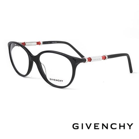 Givenchy 紀梵希 歐美俐落精品圓框光學眼鏡(黑 - GIVGV861-0700)