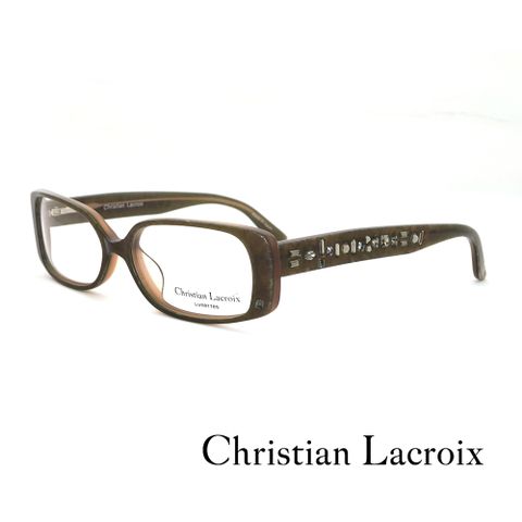 Christian Lacroix 法式個性鑽飾寶石系列光學眼鏡(深大理石紋 - CL1007-500)