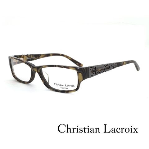 Christian Lacroix 法式十字個性金屬派光學眼鏡(琥珀 - CL1009-403)