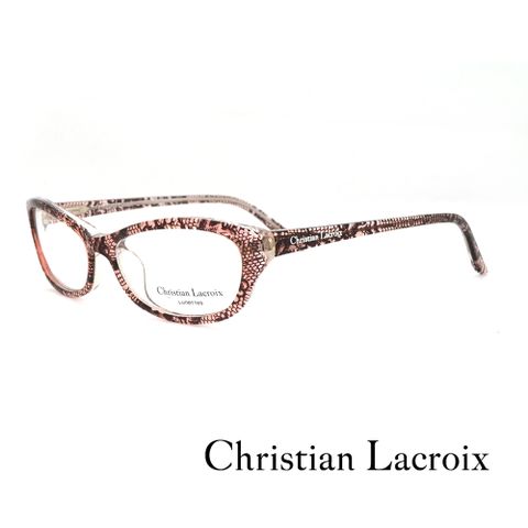 Christian Lacroix 法式浪漫蕾絲網紋風格光學眼鏡(粉色 - CL1019-264)