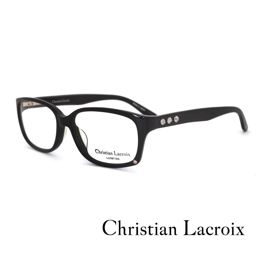 Christian Lacroix 法式巴黎風格鉚釘個性光學眼鏡(黑色 - CL1010-001)