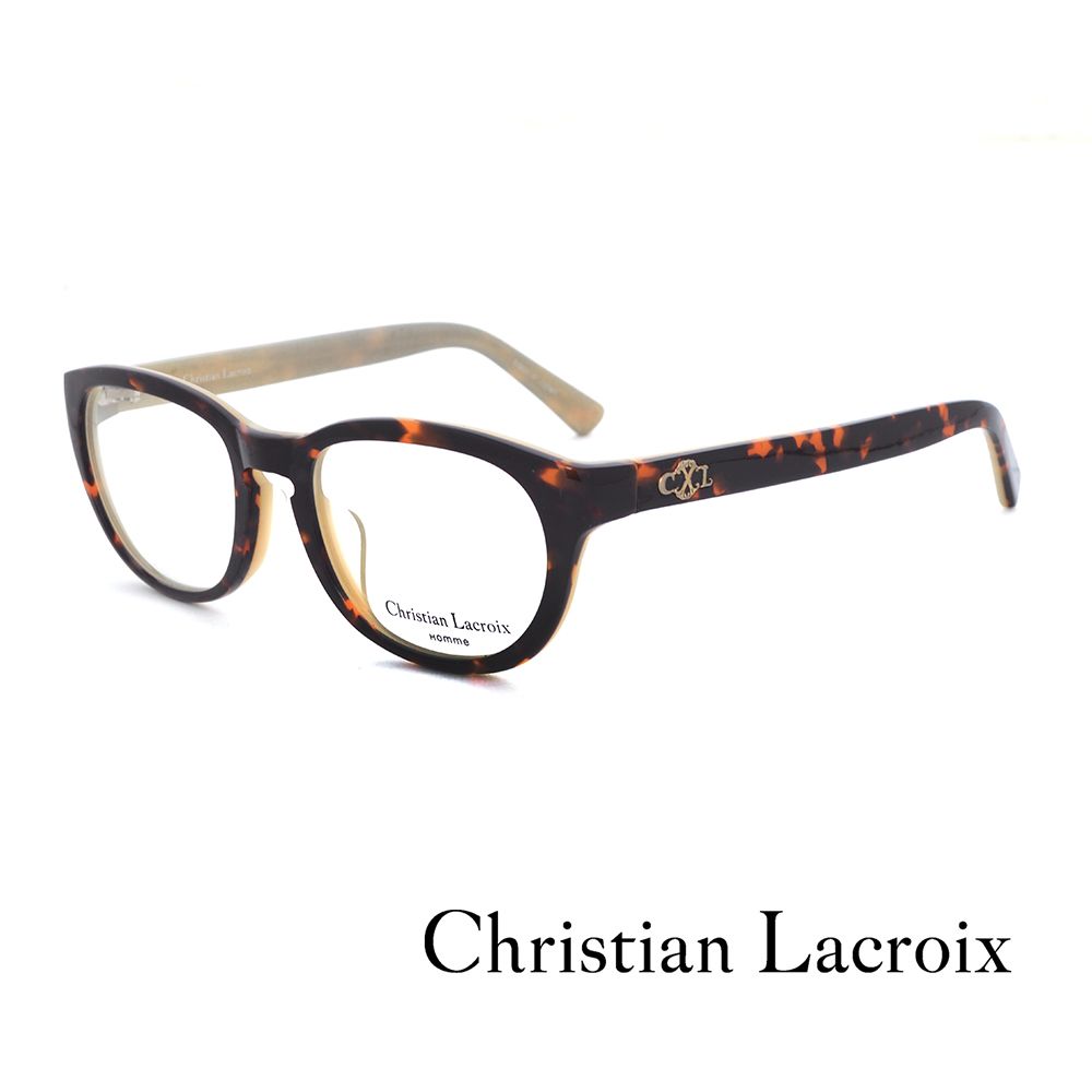 Christian Lacroix 法式質感雙色拼接款光學眼鏡(琥珀色 - CL2006-102)