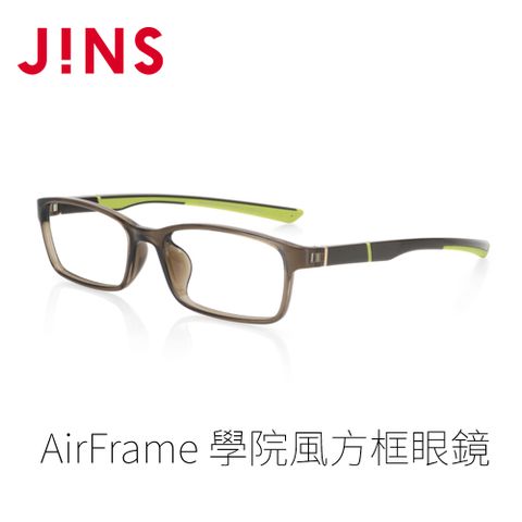 JINS AirFrame 學院風方框眼鏡(AMRF21S170)深卡其