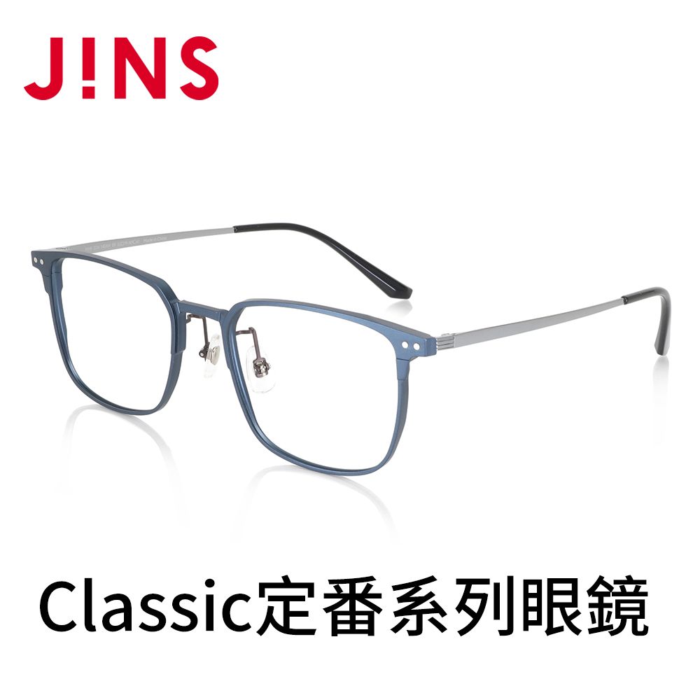 JINS  Classic定番系列眼鏡(MMF-22A-140)海軍藍