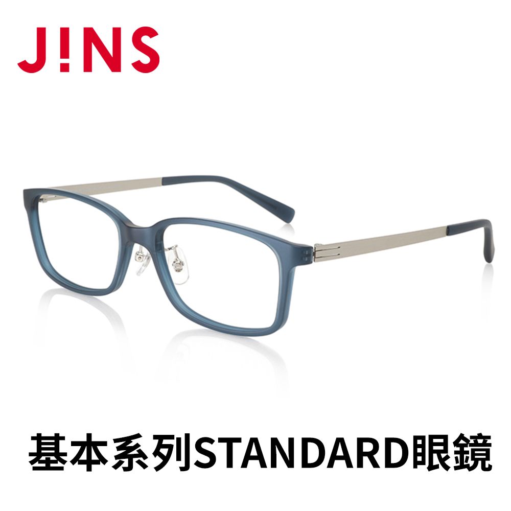 JINS 基本系列STANDARD眼鏡_(MRF-22A-281)海軍藍