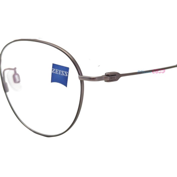ZEISS 蔡司 鈦金屬 光學鏡框眼鏡 ZS22115LB 261 橢圓框眼鏡 鐵灰色鈦金屬框/鐵灰色鏡腳 52mm