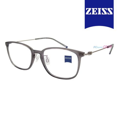 ZEISS 蔡司 鈦金屬 光學鏡框眼鏡 ZS22706LB 020 果凍灰色長方形框/銀色鏡腳 53mm