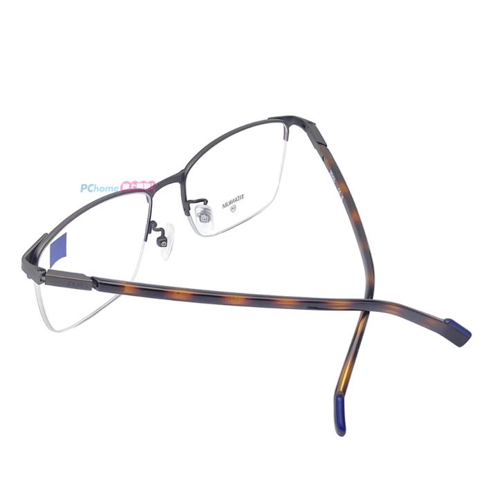 ZEISS 蔡司 鈦金屬 光學鏡框眼鏡 ZS22119LB 071 鐵灰色長方形框/琥珀色鏡腳 56mm
