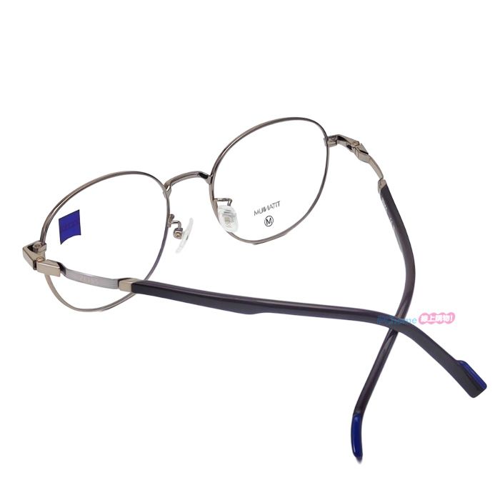 ZEISS 蔡司 鈦金屬 光學鏡框眼鏡 ZS22120LB 717 橢圓框眼鏡 玫瑰金色框/棕色鏡腳 51mm