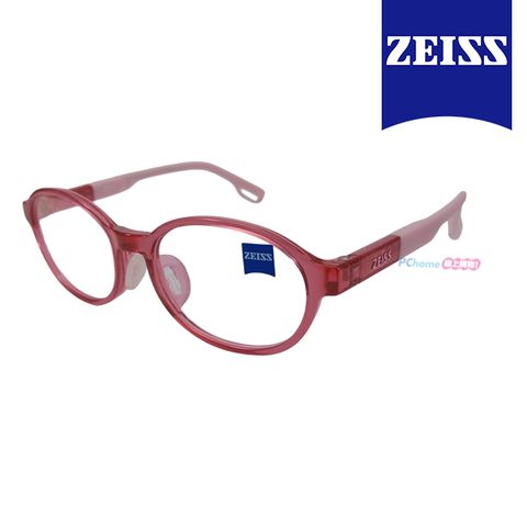 ZEISS 蔡司 兒童光學鏡框眼鏡 ZS23807ALB 615 桃紅色橢圓形框/櫻花粉色鏡腳 46mm