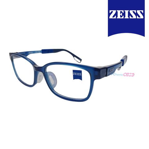 ZEISS 蔡司 兒童光學鏡框眼鏡 ZS23802ALB 410 深藍色方形框/深藍色鏡腳 47mm