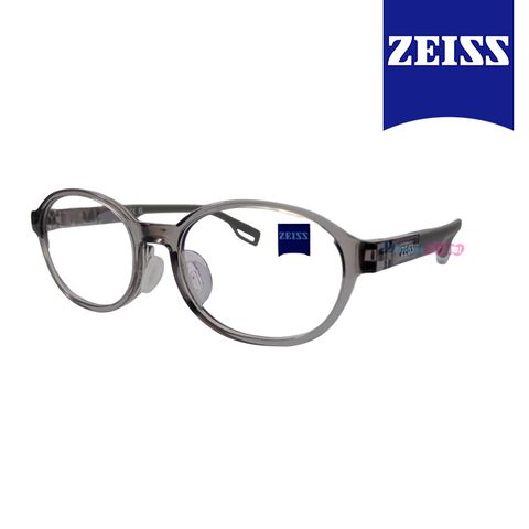 ZEISS 蔡司 兒童光學鏡框眼鏡 ZS23807ALB 020 淡灰色橢圓形框/淡灰色鏡腳 46mm