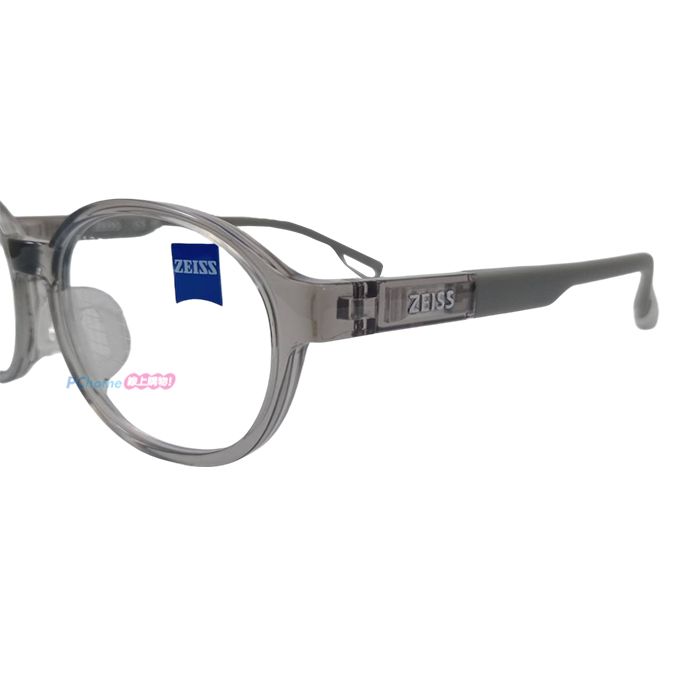 ZEISS 蔡司 兒童安全光學鏡框眼鏡 ZS23807ALB 020 淡灰色橢圓形框/淡灰色鏡腳 46mm