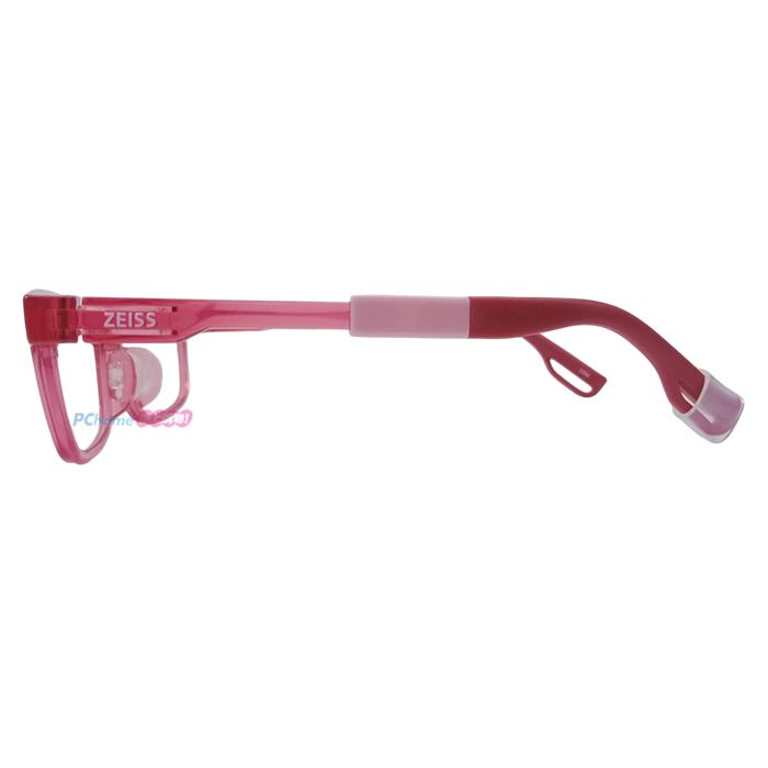 ZEISS 蔡司 兒童安全光學鏡框眼鏡 ZS23802ALB 615 桃紅色長方形框/桃紅色鏡腳 47mm