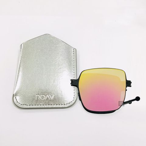 【ROAV】太陽眼鏡 薄鋼折疊墨鏡 NY005 C13.66 粉水銀 方框 美國 OVERSIZE 54mm