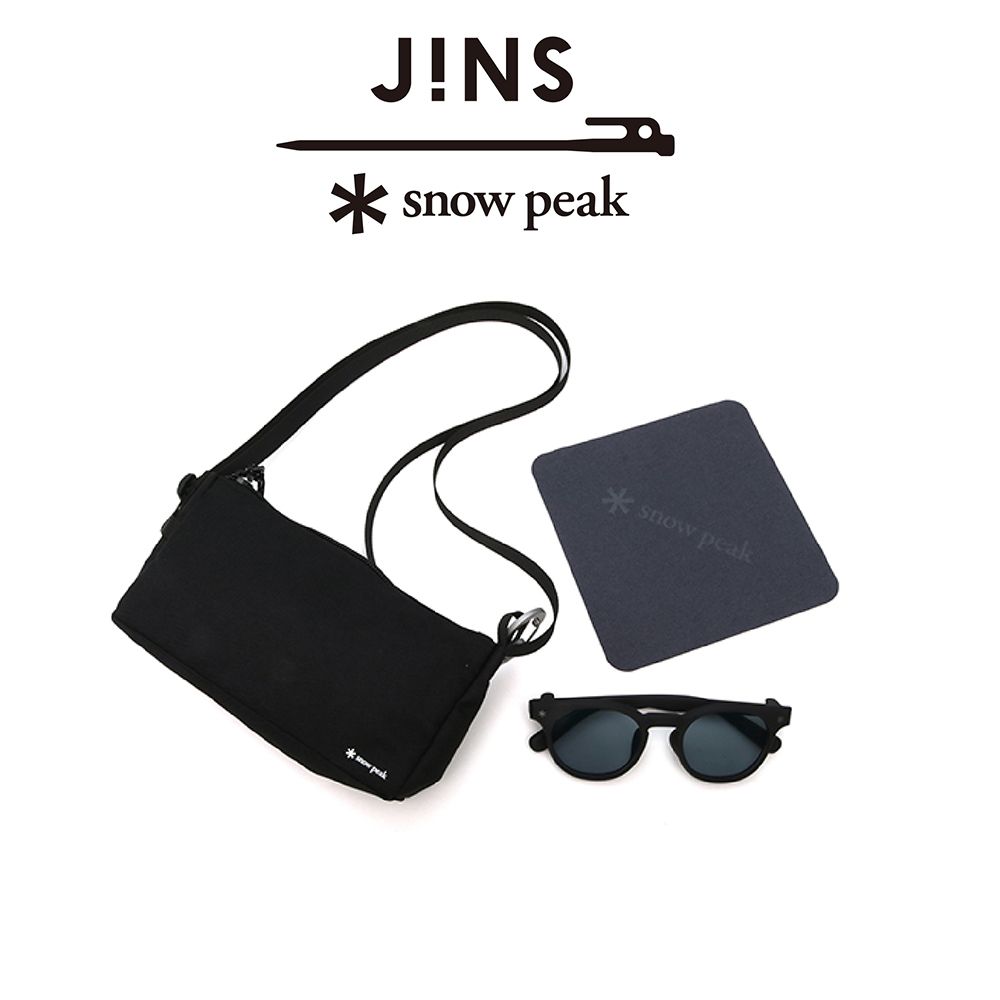 JINS  x Snow Peak 聯名第3彈 磁吸式兩用SWITCH眼鏡(URF-23S-016)黑色x駕駛