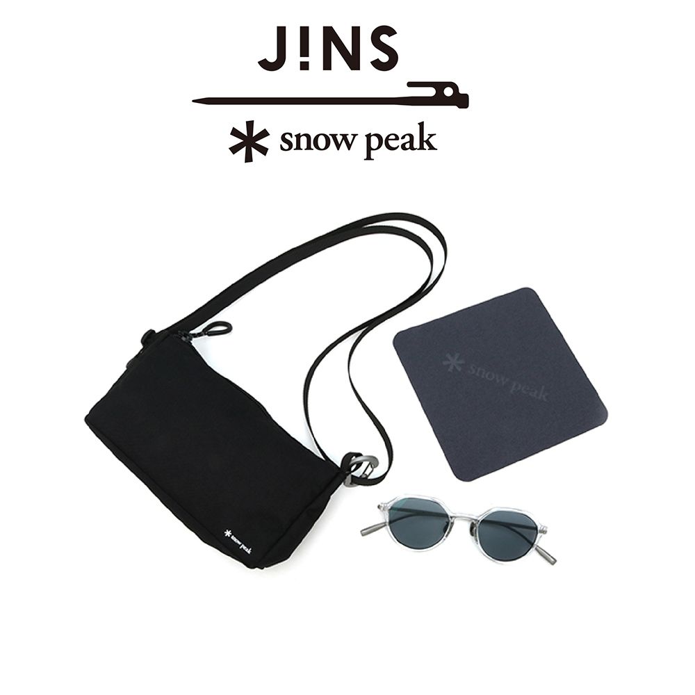 JINS  x Snow Peak 聯名第3彈 磁吸式兩用SWITCH眼鏡(UMF-23S-017)透明x駕駛