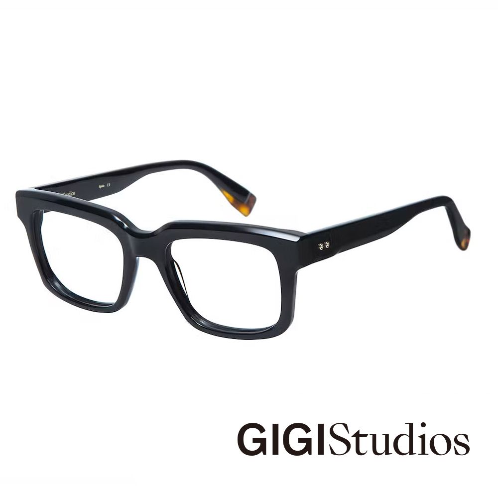 GIGI studio 【s】方形立體時尚光學眼鏡(黑 - DESCARTES-6781/1) - PChome 24h購物